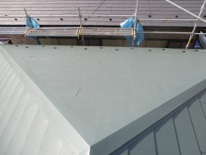 グローアップのスレート屋根の屋根葺き替え工事施行後事例
