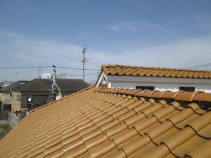 屋根外装工事.comの施行前事例瓦屋根の修理